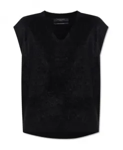 Кашемировый жилет бунтарь Allsaints, черный