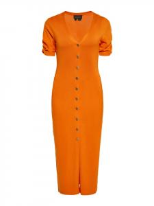 Платье до колена faina, оранжевый