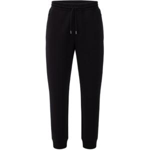 Hugo Boss Вязаные спортивные штаны мужские, черные, умеренно прямого кроя