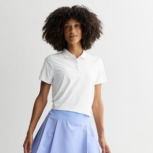 Женская поло для гольфа с коротким рукавом Tek Gear, Modern White