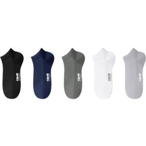 Набор унисекс носков WARRIOR, 5 pack (черный+белый+серый+синий+зеленый)