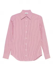 Полосатая рубашка Gea на пуговицах Mazzarelli, красный