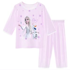 Детская повседневная спортивная одежда Disney, светло-фиолетовый