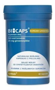 Formeds, Bicaps, Добавка с корейским женьшенем, 60 капсул