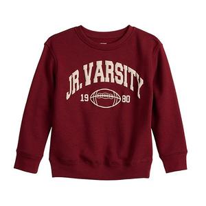 Графический флисовый свитшот для мальчиков 4-12 лет Jumping Beans, Maroon Varsity