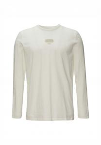 Топ с длинными рукавами LOGO MIT ROLLKANTE UND STRUKTUR s.Oliver, белый