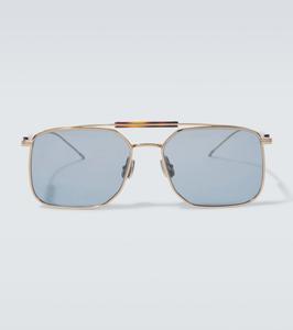 Sartorial Sunset квадратные солнцезащитные очки Brunello Cucinelli, Gold Blue