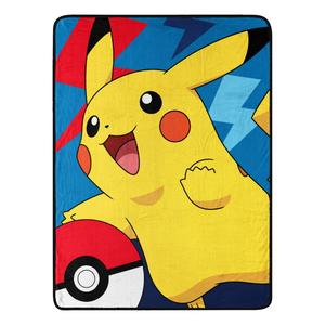 Плед с изображением покемонов Pokemon 46 x 60 дюймов, разноцветный