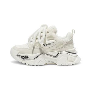 Низкие массивные кроссовки 6 см женские Coup De Foudre, Black