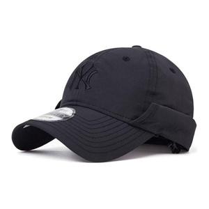 Бейсболка из полиамида и хлопка Unisex Black New Era, черный