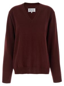 Свитер «Четыре стежка» MAISON MARGIELA, бордовый