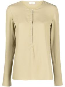 Veronique Leroy блузка с длинными рукавами, зеленый