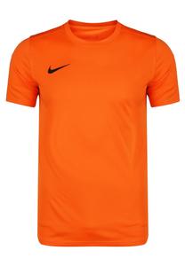 Футболка базовая FUSSBALL "DRI-FIT PARK" Nike, цвет safety orange / black