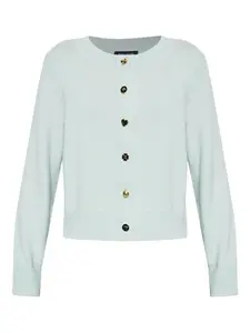 Шерстяной кардиган на пуговицах Kate Spade, зеленый