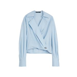 Рубашка женская с воротником пиджачного типа ELLE, синий