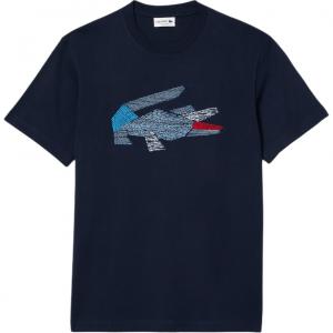 LACOSTE Футболка мужская морская синяя