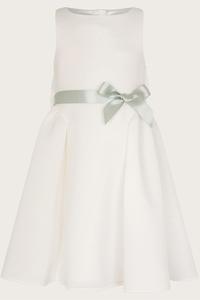 Платье подружки невесты Holly из ткани с аквалангом Monsoon, белый