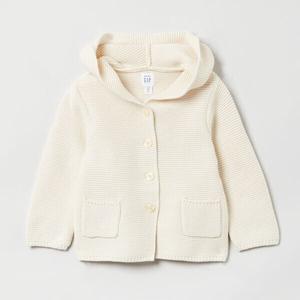 Вязаный кардиган с капюшоном для новорожденного Gap, белый