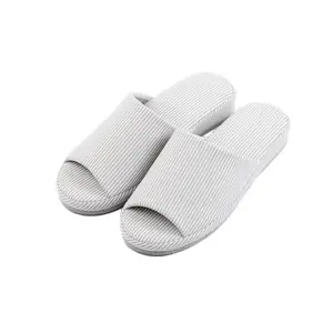 Тапочки унисекс Muji на толстой подошве, серый