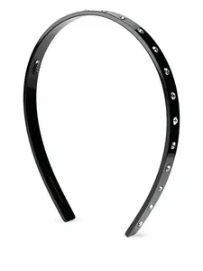 Ободок с кристаллами Maison Michel, черный
