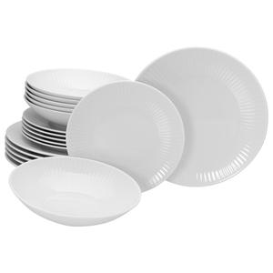 Сервиз тарелок Valencia белый, набор из 18 предметов Элегантный, бохо-шик Creatable, белый