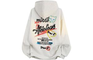 Толстовка Unisex Hooded Moderate Heavyweight ZIAREL, белый heather серый