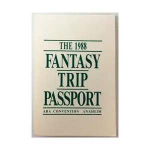Fantasy Trip Passport (1988 ABA Convention Anaheim), Role Playing Games & Accessories (Unidentifiable Publisher), мягкая обложка