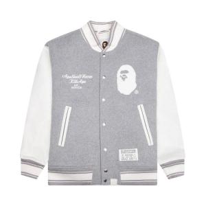 Куртка BAPE Varsity Jacket, Grey