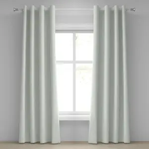 Шторы на люверсах ABAKUHAUS цвета слоновой кости и синего цвета, монохромный узор в виде звезд и сетки, вдохновленный цветочными узорами, декоративные двухпанельные шторы, 280 см x 245 см, светло-голубой и цвета слоновой кости Abakuhaus