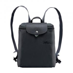 Le Pliage Green Recycled Canvas With Leather Рюкзак женский Graphite Gray LONGCHAMP