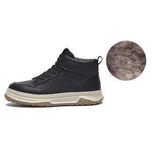 Высокие повседневные кроссовки BASTO на 3 см, мужские, с кофейной флисовой подкладкой