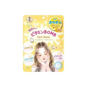 Витаминная бомба уходовое средство маска для лица осветляющая увлажняющая для всех типов кожи 7 шт/уп *5 CLEAR TURN