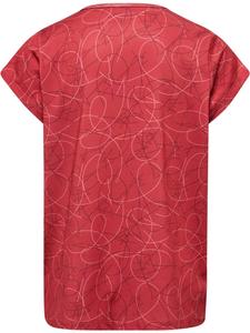 Рубашка Nanna T-Shirt S/S красного цвета Hummel