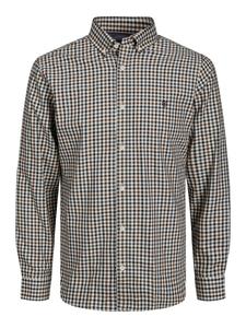 Рубашка JACK & JONES Slim fit Button Up Greg, бежевый/коричневый