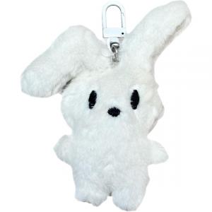 Сердечко Кривоухий Кролик Модная Кукла Плюшевый Кулон 10см Высота ROUERXIONG, белый