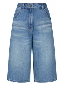 Укороченные джинсы с пуговицами Studio Tomboy, синий