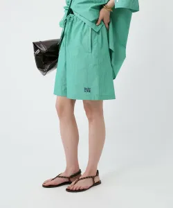 Выстиранные полосатые шорты Babylone, цвет Green Stripe 70