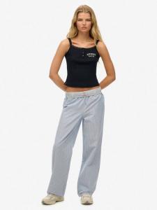 Брюки с эластичной резинкой на поясе Superdry, Blue Oxford Stripe