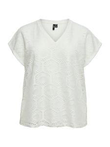 Vero Moda Curve Футболка 'VMCIRIS' в белом цвете