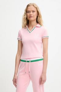 Поло SHRUNKEN POLO TEE Juicy Couture, розовый