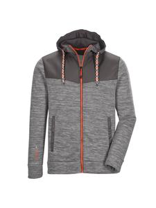 Спортивная куртка Killtec Strickfleecejacke mit Kapuze, серый