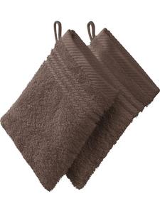 Redbest  Махровые рукавицы для мытья посуды, 2 шт , дизайн «Нью-Йорк», цвет «тауп»