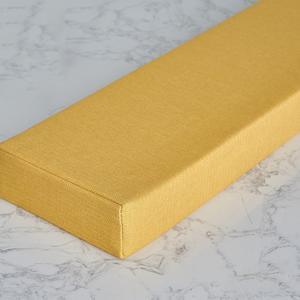 Generic Подушка-клинья для заполнения зазора у кровати Linen прямоугольная съемная Yellow