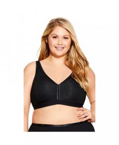 Женский бюстгальтер больших размеров из хлопка AVENUE, черный