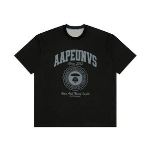 Футболка *A Bathing APE с принтом реверсивная Aape, черный