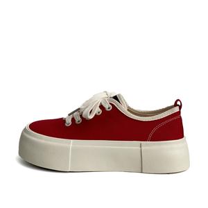 City camel Женские низкие скейтерские кроссовки для увеличения роста белые, цвет White