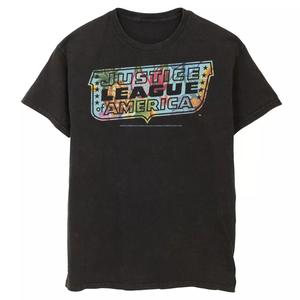 Мужская футболка с логотипом «Лига справедливости Драконий фрукт» DC Comics, черный