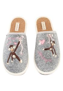 Тапочки Adelheid Filzpantoffel Einfach mal abhängen, серый