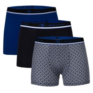 Боксеры Haasis Bodywear 3er-Set: Pants, цвет schwarz/royal