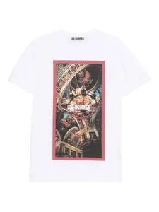 Футболка с графическим принтом Les Hommes, белый